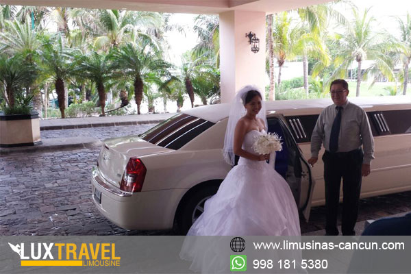 Renta de limosinas para bodas en Cancun